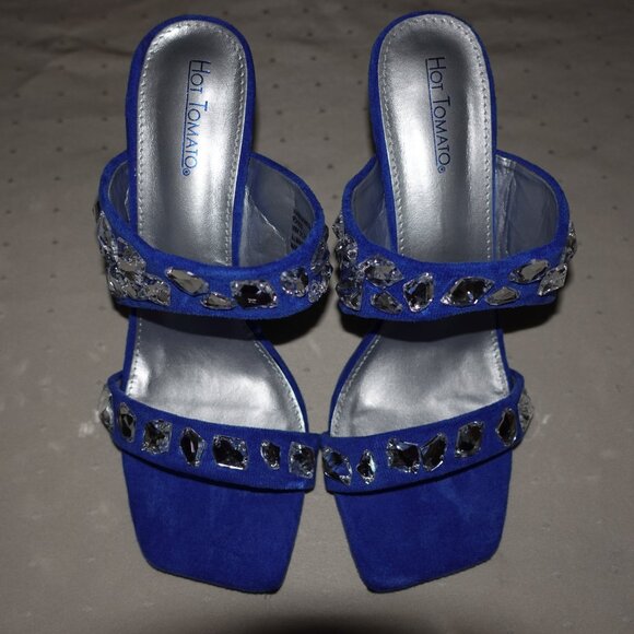 BRAND NEW HOT TOMATO WOMENS BLUE DRESS SHOES PUMPS SIZE 9M - Picture 2 of 8